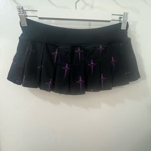 Lip Service Micro Mini Pleated Skirt